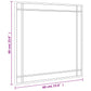 Wall Mirror Black Glass and Powder-Coated Iron 24x24 in Mirror