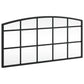 Wall Mirror Black Glass, Powder-coated iron 23.6 x 11.8 in