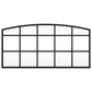 Wall Mirror Black Glass, Powder-coated iron 23.6 x 11.8 in