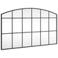 Wall Mirror Black Glass, Powder-coated iron 39.4 x 23.6 in