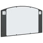 Wall Mirror Black Glass, Powder-coated iron 39.4 x 23.6 in