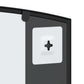 Wall Mirror Black Glass, Powder-coated iron 39.4 x 23.6 in