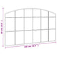 Wall Mirror Black Glass, Powder-coated iron 39.4 x 23.6 in