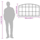 Wall Mirror Black Glass, Powder-coated iron 39.4 x 23.6 in