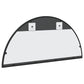 Wall Mirror Black Glass 31.5 x 15.7 in Minimalistic Wall Mirror