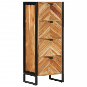 Bathroom Cabinet Natural wood with black
