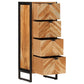 Bathroom Cabinet Natural wood with black