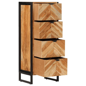 Bathroom Cabinet Natural wood with black
