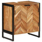 Bathroom Cabinet 21.7"x13.8"x23.6" Solid Wood Acacia and Iron