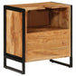Bathroom Cabinet 21.7"x13.8"x23.6" Solid Wood Acacia and Iron