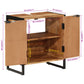 Bathroom Cabinet 21.7"x13.8"x23.6" Solid Wood Acacia and Iron