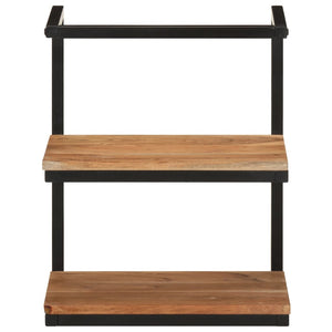 Wall Shelf Natural wood and black
