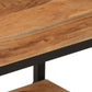 Wall Shelf Natural wood and black