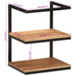 Wall Shelf Natural wood and black