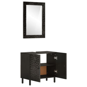 Bathroom Cabinet Set Black