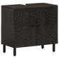 Bathroom Cabinet Set Black Solid mango wood Medium
