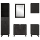 Bathroom Cabinet Set Black