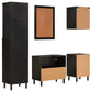 Bathroom Cabinet Set Black