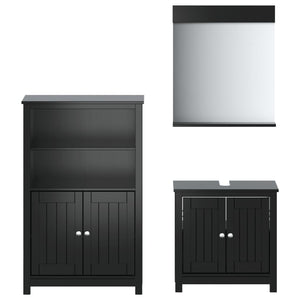 Bathroom Furniture Set Black