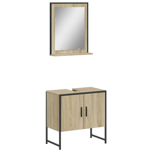 Bathroom Cabinet Set Sonoma oak