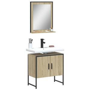 Bathroom Cabinet Set Sonoma oak