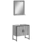 Bathroom Cabinet Set Grey Sonoma