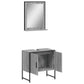 Bathroom Cabinet Set Grey Sonoma