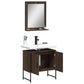 Bathroom Cabinet Set Brown Oak