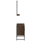 Bathroom Cabinet Set Brown Oak
