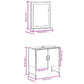 Bathroom Cabinet Set Brown Oak