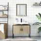 Bathroom Cabinet Set Sonoma Oak Engineered Wood