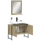 Bathroom Cabinet Set Sonoma Oak Engineered Wood
