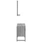 Bathroom Cabinet Set Grey Sonoma Engineered wood