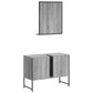 Bathroom Cabinet Set Grey Sonoma Engineered wood
