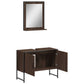 Bathroom Cabinet Set Brown Oak