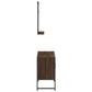 Bathroom Cabinet Set Brown Oak