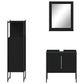 Bathroom Cabinet Set Black