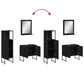 Bathroom Cabinet Set Black