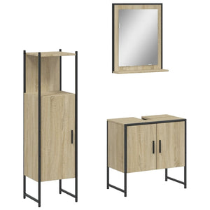 Bathroom Cabinet Set Sonoma oak