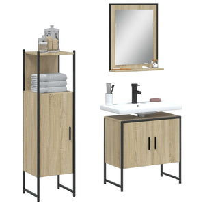 Bathroom Cabinet Set Sonoma oak