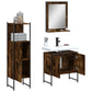 Bathroom Cabinet Set Smoked Oak