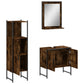 Bathroom Cabinet Set Smoked Oak
