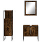 Bathroom Cabinet Set Smoked Oak