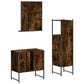 Bathroom Cabinet Set Smoked Oak