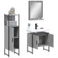 Bathroom Cabinet Set Grey sonoma Engineered wood Medium
