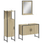 Bathroom Cabinet Set Sonoma Oak
