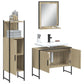 Bathroom Cabinet Set Sonoma Oak