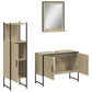 Bathroom Cabinet Set Sonoma Oak