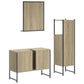 Bathroom Cabinet Set Sonoma Oak