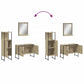 Bathroom Cabinet Set Sonoma Oak